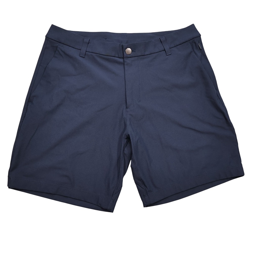 LULULEMON Men's Size 32 True Navy Blue Commission Classic Fit Golf Chino Shorts